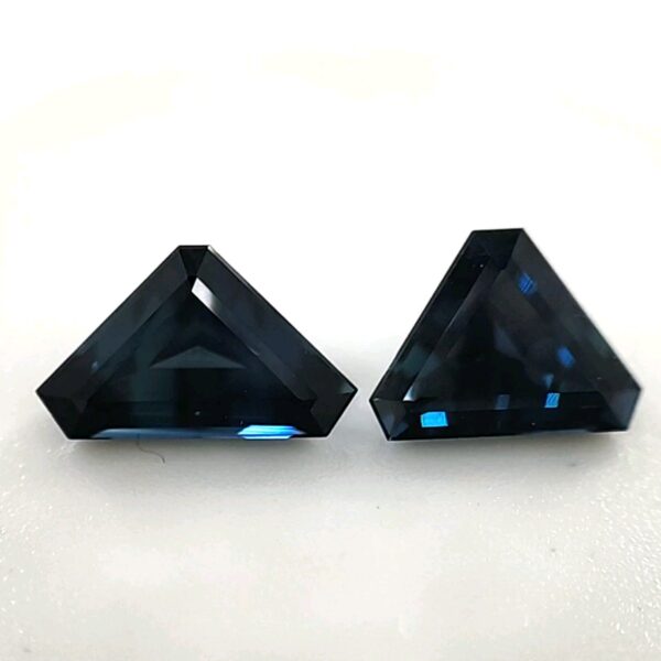 Australian Sapphires, Blue 3.43 Carats, Trilliant, Unheated