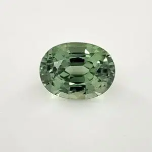 Australian Sapphire Green, 1.52 Carats, Oval, Unheated