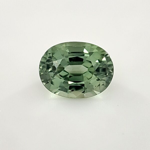 Australian Sapphire Green, 1.52 Carats, Oval, Unheated