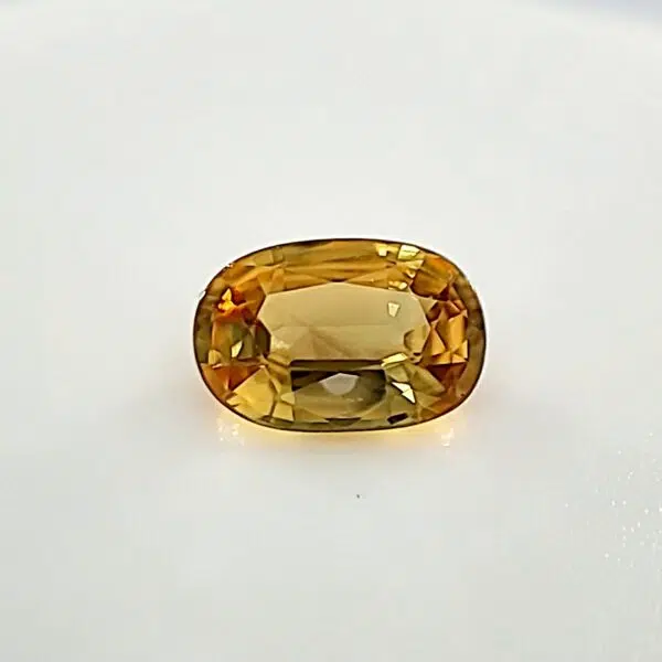 Australian Sapphire Yellow-Orange, 1.2 Carats, Oval, Unheated