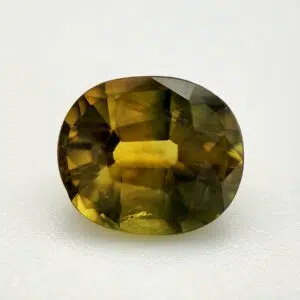 Australian Sapphire Golden-Green, 1.97 Carats, Cushion, Unheated