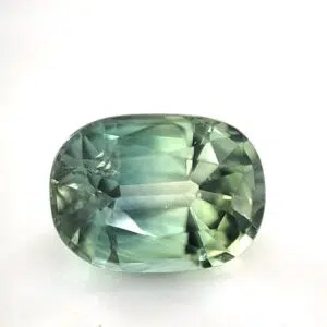 Australian Sapphire Green-Yellow, 2.19 Carats, Cushion, Unheated