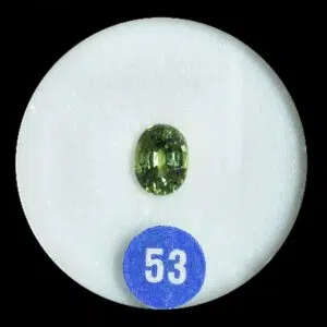 Australian Sapphire Green-Yellow, 1.42 Carats, Oval