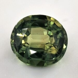 Australian Sapphire Green-Yellow, 1.77 Carats, Oval, Unheated