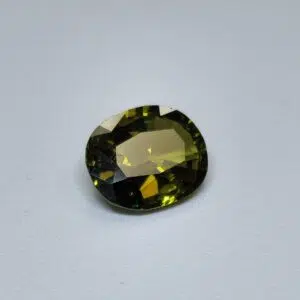 Australian Sapphire Brown-Yellow, 2.21 Carats, Cushion, Unheated