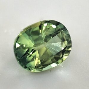 Australian Sapphire Green-Yellow, 1.4 Carats, Cushion, Unheated