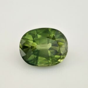 Australian Sapphire Green-Yellow, 1.5 Carats, Cushion, Unheated