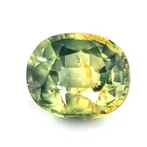 Australian Sapphire Yellow-Green, 1.47 Carats, Cushion