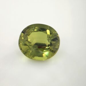 Australian Sapphire Yellow-Green, 1.54 Carats, Oval, Unheated