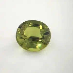 Australian Sapphire Yellow-Green, 1.54 Carats, Oval, Unheated