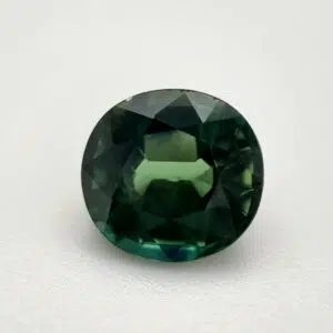 Australian Sapphire Green, 1.66 Carats, Oval, Unheated