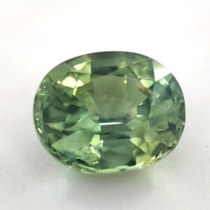 Australian Sapphire Green-Yellow, 1.28 Carats, Oval, Unheated