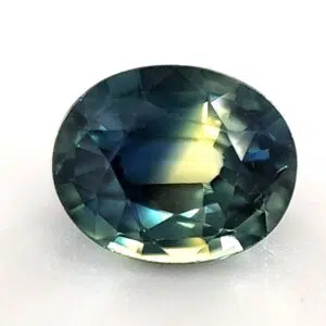 Australian Blue-Yellow Parti Sapphire, 1.19 Carats, Oval, Unheated