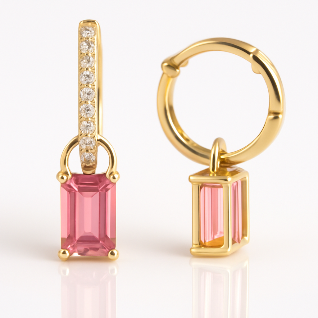 858418S Earrings with Tourmaline