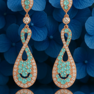 W717504 Earrings with Paraiba Tourmalines