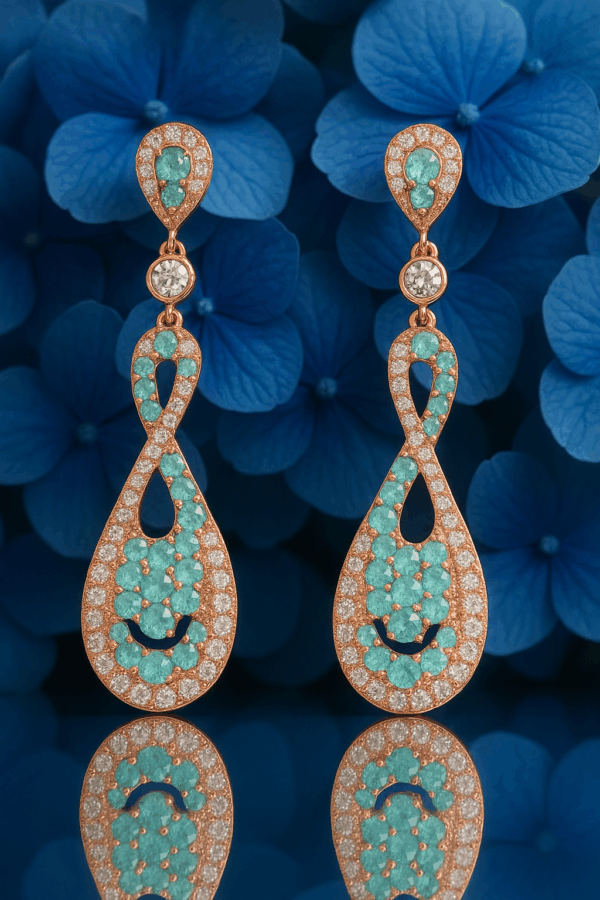 W717504 Earrings with Paraiba Tourmalines