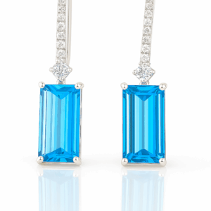 373026Z Earrings with Topaz