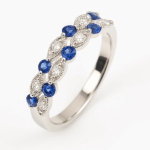 Sapphire & Diamonds Ring