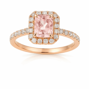 Morganite & Diamonds Ring
