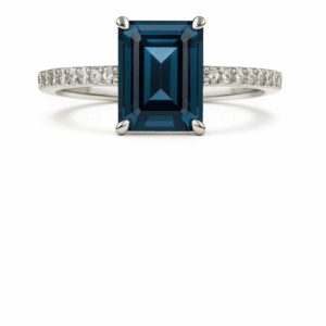Topaz & Diamonds Ring