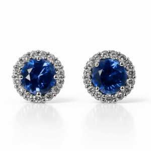 317284R Blue Sapphire Earrings