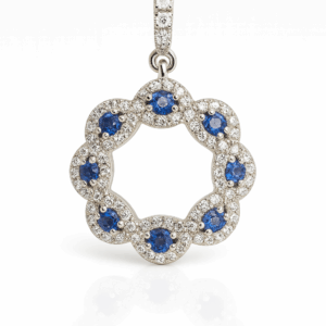 Sapphire & Diamond Pendant