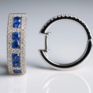 Earrings with Sapphires