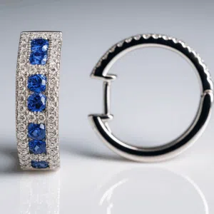104581K Earrings with Sapphires