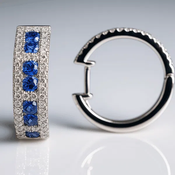 104581K Earrings with Sapphires