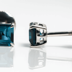 730573X Blue Topaz Earrings