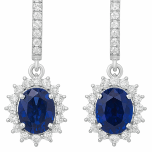 Sapphire & Diamonds Earrings