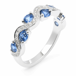 Sapphires & Diamonds Ring
