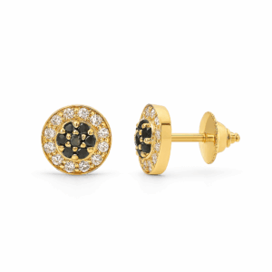 Diamonds & Onix Earrings