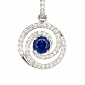 Sapphire & Diamonds Pendant