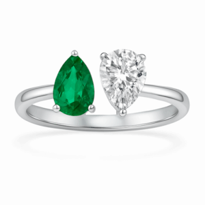 Tsavorite & Diamond Ring