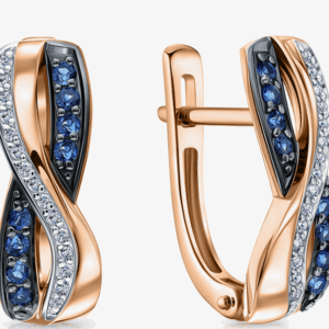 Sapphires & Diamonds Earrings